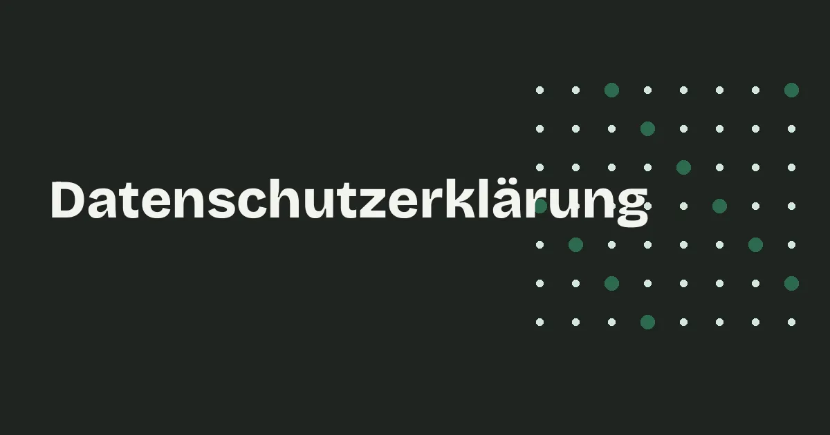 Datenschutzerklärung